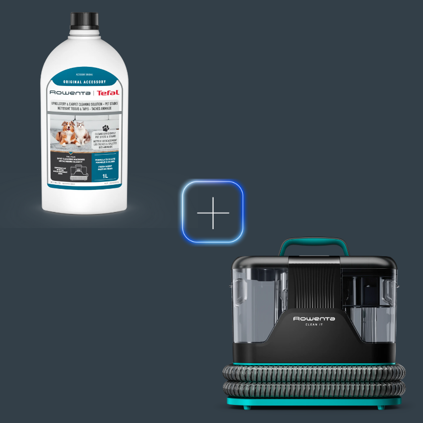Rowenta Promo Pack Clean IT Animal Care + Solución para limpieza de tapicerías Animal Care