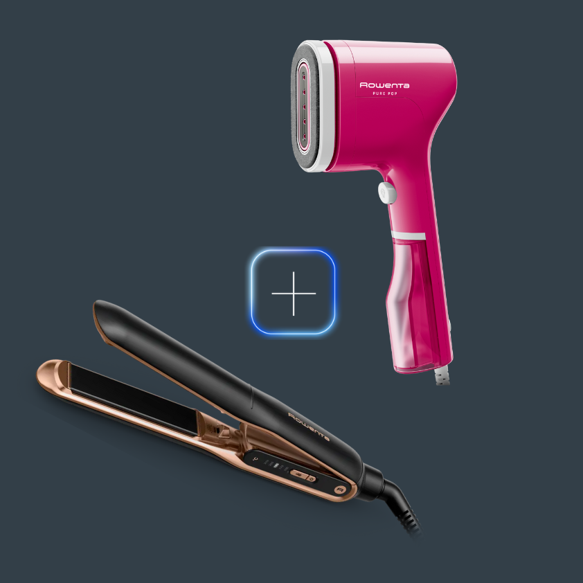 Rowenta Promo Pack Plancha de Pelo Thermocare + Pure Pop Rosa